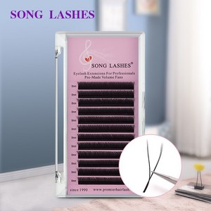 ПРОФЕСИОНАЛНИ MИГЛИ КОСЪМ ПО КОСЪМ YY ФОРМА - ЕСТЕСТВЕНИ Song lashes